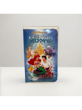 Disney The Little Mermaid (VHS Tape, 1989) Black Diamond Clamshell Banned Cover